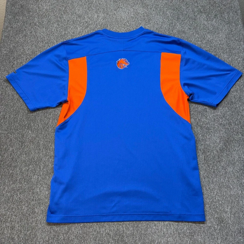 Nike Boise State Broncos Dri-FIT Shirt Mens Medium Blue Orange F5BLM 11863X